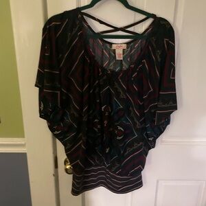 Colorful Geometric Blouse